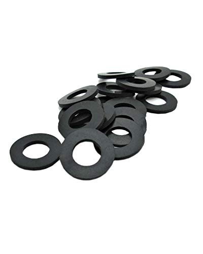 Magic Hub EPDM Rubber Flat Washers - 10 Pack, 1 1/4