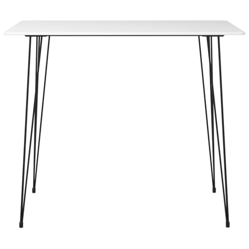Table de bar blanche pour cuisine et salle a manger chaleureuse - 2