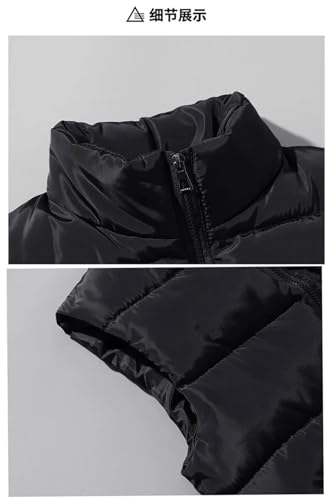 Men's Down Vest Zipper Slim Warm Vest Sleeveless Jacket Stand Collar Outerwear Vests2