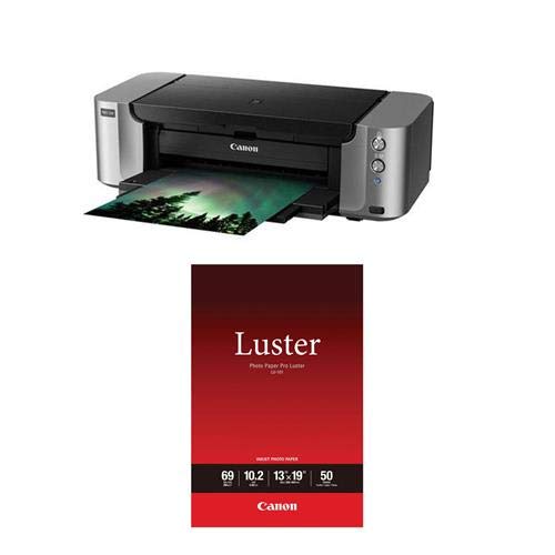 Canon PIXMA PRO-100 Professional Inkjet Photo Printer, 4800x2400 Resolution, WiFi, 13x19 Max Paper
