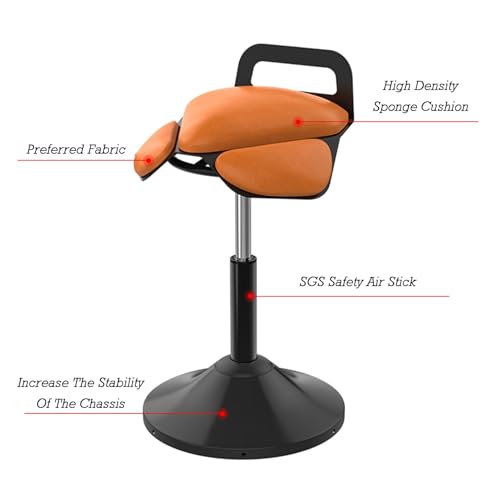 Image of Wobble Stool,Working /Standing Desk Perching Stool,Hydraulic Adjustable Stool,for Clinic,spas,Salons,Home,Office(Color2)