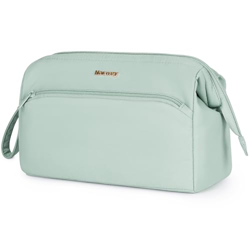 Image of Narwey Travel Makeup Bag Toiletry Bag, Large Cosmetic Bag for Women Girls
