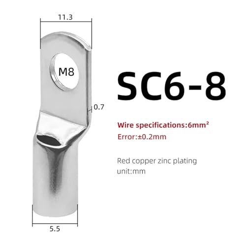 Terminal de cable SC6-8 conector de crimpado para terminales de cobre de 4-35 mm2 2