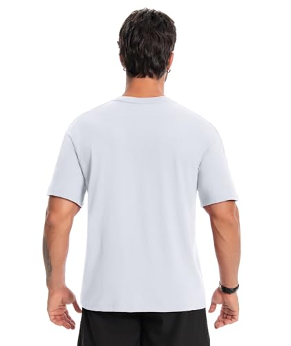 Image of Little Beauty 5 Pack Men's T-Shirts Crew Neck Short Sleeve Cotton Tee Casual Summer Tops