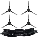Honseadek Juego de cepillos laterales para aspiradora robot, repuesto de cepillo de rodillo principal, cerdas de silicona para WVCR200S, compatible con aspiradora robot, limpiador de esquina
