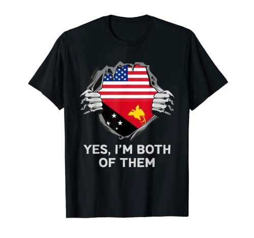 Mitad americana, Papúa Nueva Guinea, Estados Unidos, Papúa Nueva Guinea Camiseta