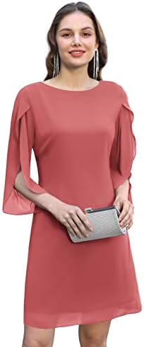 Summer Dresses for Women Trendy Cocktail Dress Midi Cameo Brown XL