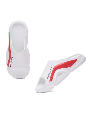 Image of Impakto Men EVA Flip Flops | Lightweight, Soft & Comfortable Slippers | Wide Toe Box, Airflow Ventilated Design, Anti-Skid & Water-Resistant, Indoor & Outdoor Chappal | Everyday Essentials