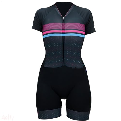 Combinaison cyclisme femme manches courtes anti-frottement
