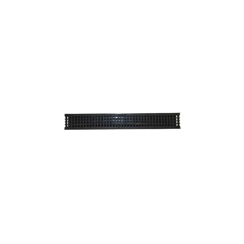 Caniveau 1m grille polyamide B125 largeur 130 noir CAN10BN