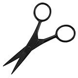 ULTECHNOVO Bartstylingschere mit 10cm Spitze Praktisches Bartpflegezubehör Einfach zu Bedienen für 2 Stück aus Edelstahl Multifunktionaler Körperhaartrimmer Zufällige Farbe