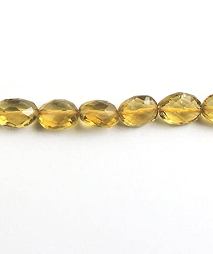 Citrine quartz oval briolettes de qualité supérieure aux reflets dorés