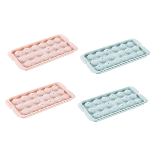 Lurrose moldes para cubos de hielo plástico 4 piezas miniatura 1