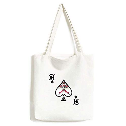 Sac à main chinois à motif traditionnel d'artisanat et Poker Spade en textile lavable