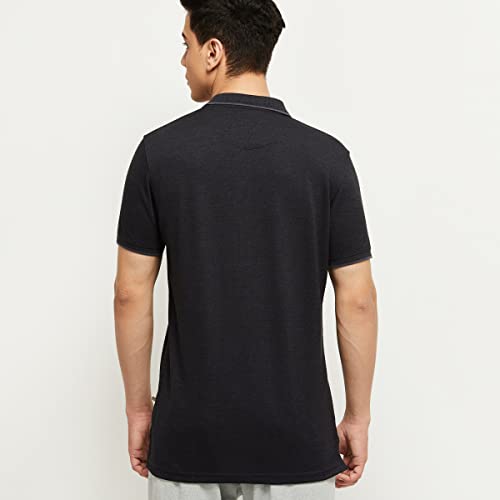 Image of Max Men Solid Slim Fit Polo T-Shirt