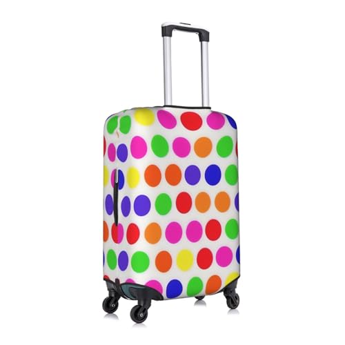 Polka Dot Tsa Approved Luggage Cover For 18-32 Inch Suitcases Scratch-Resistant Stretch Luggage Cover3