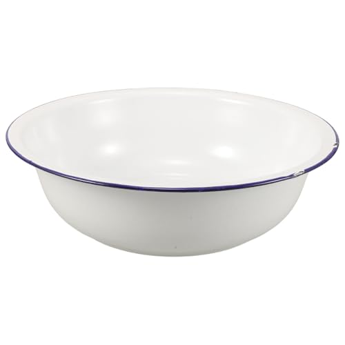 Bacinilla de esmalte para baño de pies estilo retro SEWACC miniatura 1