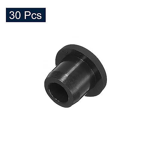 Image of uxcell 30 Pieces Black Plug Holes, Waterproof Button Plug Rubber Hole Plugs for 9mm /0.35 inch Hole