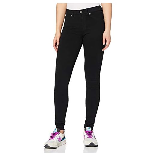 Dr. Denim Gott om smala jeans för kvinnor, Svart (svart 101), M