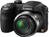 Image of Panasonic Lumix DMC-LZ20 16.1MP Point and Shoot Camera (Black) with 21x Optical Zoom, Memory Card and Carry Case