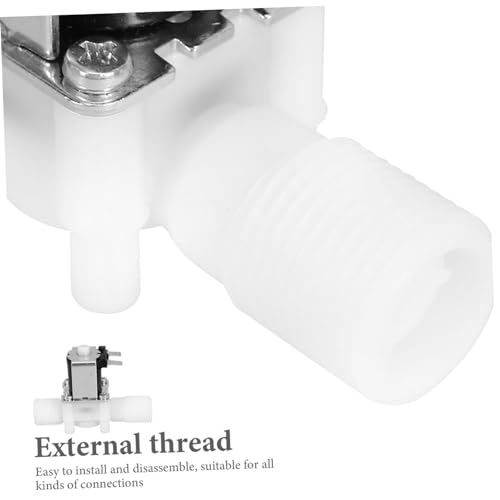 Electroválvula de agua de material duradero y resistente con rosca externa 5