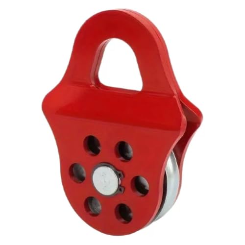 Heavy Du Pulley Blockwinde – Abschlepp- und Bergungsrolle mit Klampe und Haken – Seilrolle für Offroad-Heben und Erholungsanwendungen