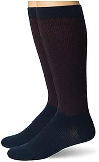 Dr. Scholl's mens American Lifestyle Compression (2pk) Casual Sock, Navy, One Size US