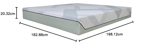 Image of Springtek Supernova Premium Hybrid Latex Mattress King Size 78x72 | Medium Firm 8 Inches 100% Natural GOLS Certified Pincore Dunlop Latex Mattresses | 3 Layer HD Foam Orthopedic Bed Gadda|78x72 Inch