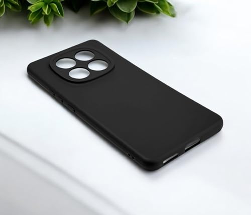 Image of SBMS Silicone Back Cover Case for Redmi Note 15 5G / Poco M8 5G | Soft Micro-Fibre Lining Inside | Camera Protection Bump | Shockproof Back Cover Case for Poco M8 5G (Candy Cloth Black)