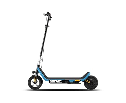 Image of GENEL Scoot Electric Scooter: Max Speed 25 Km /H, Range 30 Km, Fold and Carry Design, LED Lightweight, 125 Kg Capacity, Teal, Adult