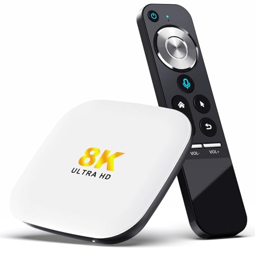 Android 13.0 TV Box, LEFFOT M2 4K UHD Streaming Device for TV, 4GB RAM 32GB ROM, Smart TV Box Android with HDR10, Voice Control, Dual-Band WiFi 6, BT 5.0, 1000M Ethernet, RK3528 Quad Core A53