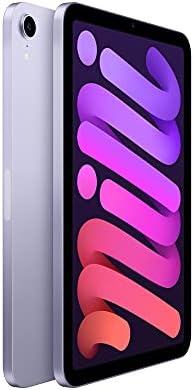 Apple iPad mini (6th Generation): A15 Bionic, 8.3-inch Liquid Retina Display, 64GB, Wi-Fi 6, 12MP front/12MP Back Camera, Touch ID, All-Day Battery Life – Purple