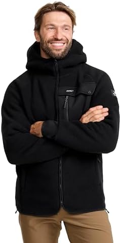 RevolutionRace Sherpa Hoodie für Herren, Outdoor Fleecejacken perfekt für Wanderungen und Outdoor-Abenteuer