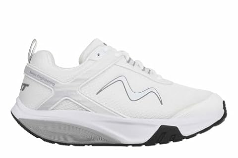 MBT Sport 4 III męskie buty sportowe w nowoczesnym stylu, anatomiczne i wygodne buty do chodzenia, fizjologiczne buty zapewniające komfort i stabilność z podeszwą do kołyski., biała, 42 EU