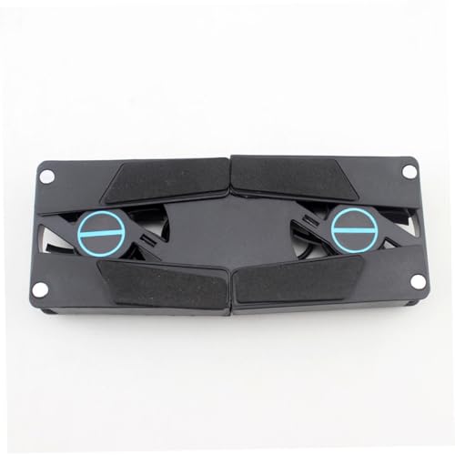 Base enfriadora para laptop con doble ventilador USB, plegable miniatura 6