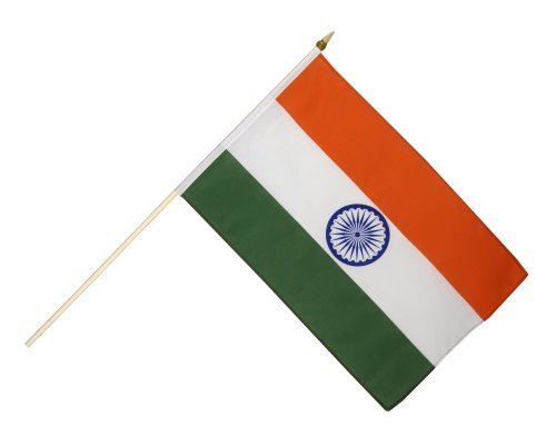 Flaggenfritze Stockflagge Indien - 30 x 45 cm