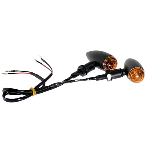 Clignotant de moto bullet noir pour moto custom Sportster