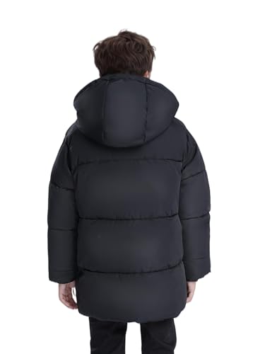 solomate Boys Winter Coats with Hood - Toddler Boys' Outerwear Winter Puffer Heavyweight Fleece Lined Jackets for Kids4