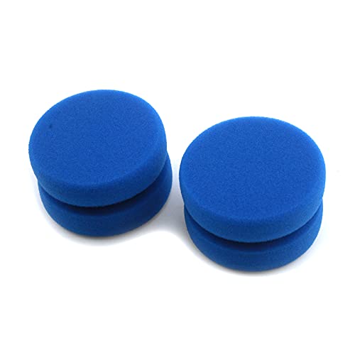 T Tulead Blue Paint Sponge Double Layer Painting Sponge Paint Sponge Applicator 80X48Mm Reusable Round Paint Sponges Pack Of 2 #TOP3