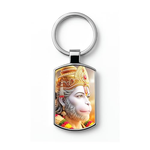 Image of Stylish Metal Keychains with Permanent Glossy Print - Inspirational Quotes & Spiritual Designs - Perfect Key chains for loved ones, Personal Use, Gifts & Return Gifts