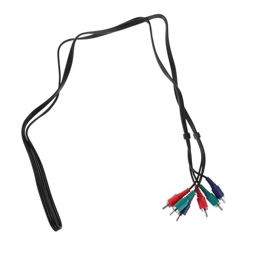 Mipcase Audio Video Composite Cable Male to Male Durable Component Video Line for DVD to Tv Connection Wide Compatibility with Various Devices Enhanced Picture Quality