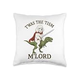 Toy Poodle TWAS The Tism M Lord Funny Autism Meme Graphic Throw Pillow