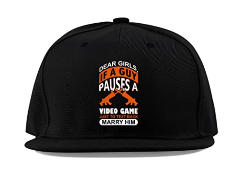 Casquette de baseball jeux vidéo en coton noir pour fille et ado geek