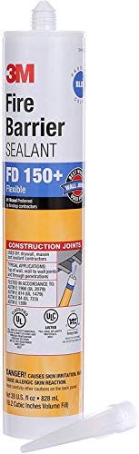 Image of 3M(TM) Fire Barrier Sealant FD 150+, Red, 28 fl. oz., Cartridge, 6 /Case