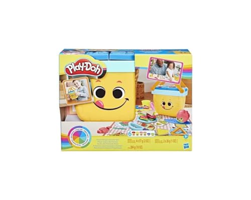 Play-Doh Hasbro, Set de Iniciaci&oacute;n, 4 Botes de Plastilina de Colores, 9...