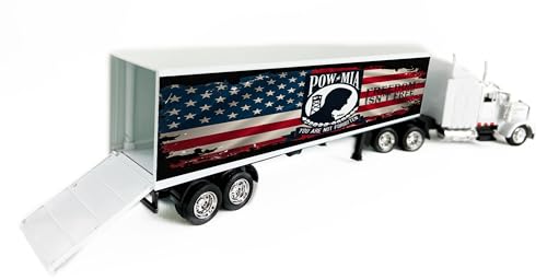 Camión a Escala Long Hauler con Remolque Tributo POW-MIA miniatura 3