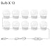 Produktbild TTZY Dimmbare Schminkspiegel Kosmetik-LED-Glühbirnen-Kit Hollywood-Stil USB-Aufladung Superhelle tragbare kosmetische Spiegelleuchten, 10 Glühbirnen, Naturweiß