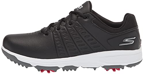 Skechers Women's Go Jasmine Spiked Waterproof Golf Shoe, Black, 5.5 #TOP7