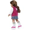 American Girl, Truly Me 18-inch Doll #117 with Brown Eyes, Wavy Dark-Brown Hair with Highlights, Tan Skin, for Ages 6+