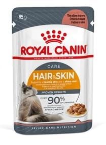 Royal Canin Hair & Skin Care Adult Wet Cat Food in Gravy 12 x 85g